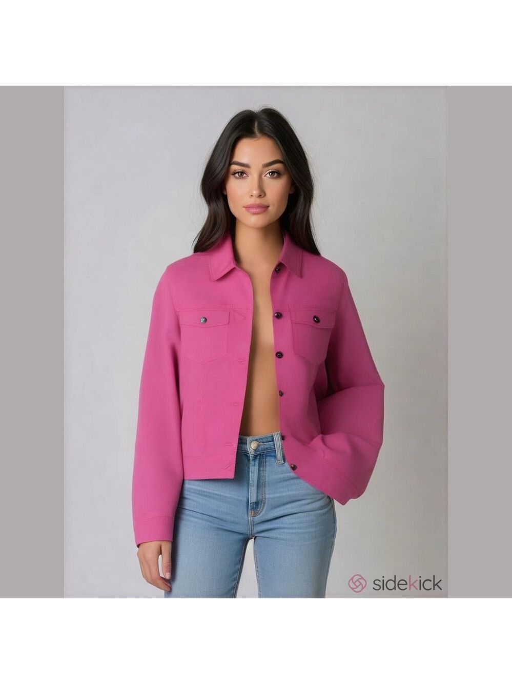 Vintage Hot Pink Jean Jacket •  Denim Jacket • barbiecore teachercore barbie